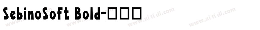 SebinoSoft Bold字体转换